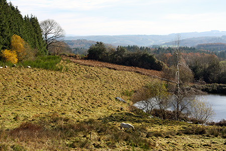 Vue pêcherie proche du Puy des Roches à Cheissoux