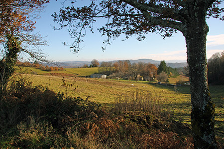 Vue proche du Puy des Roches à Cheissoux